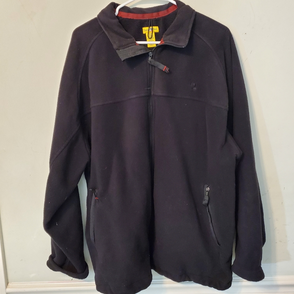 Duck Head Zip Up Jacket Sz Xl Black